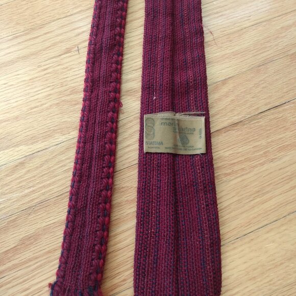 Vintage Handwoven Pure Wool Tie Maria Svatina Made in Canada - Picture 8 of 12